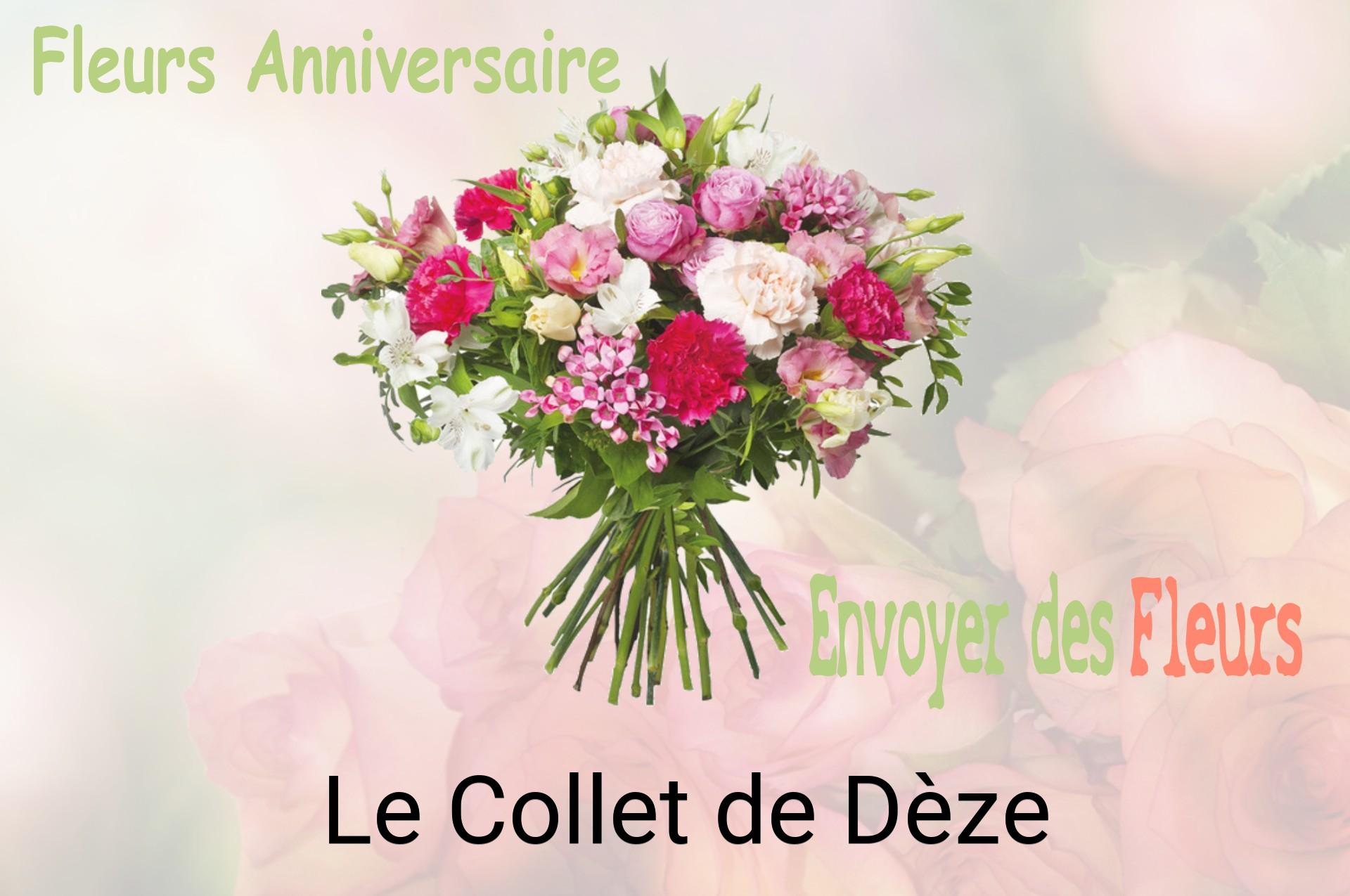 Bouquet de fleurs d’anniversaire livré à Le Collet-de-Dèze